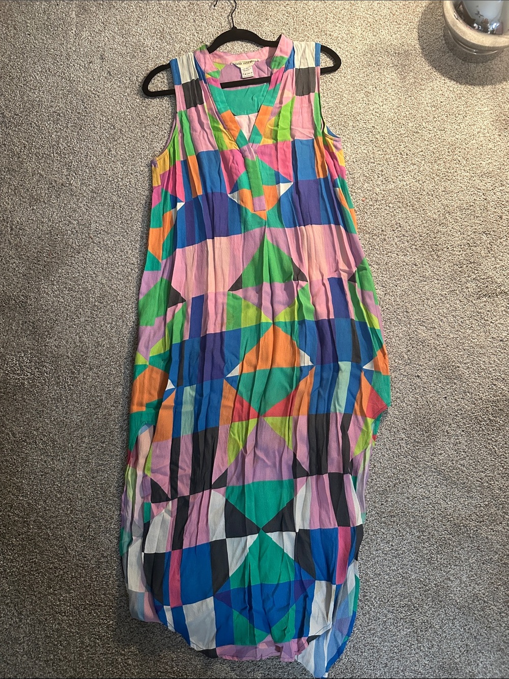 Mara Hoffman Diamond Geometric Print Maxi Dress - Multicolor